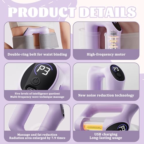Masseur de drainage lymphatique portable à 3 modes pour cellulite