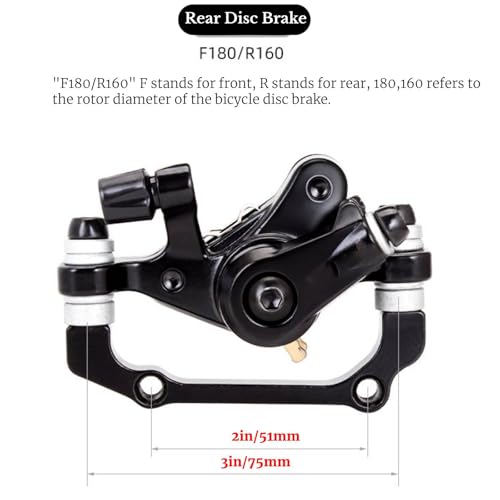 Bike Disc Brake, Bicycle Rear Disc Brake, Mechanical Cycling Bicycle Rear Caliper, Bicycle Line Disc Rear Clamp, Bike Disc Brake Retrofit Kit, Brake Accessories