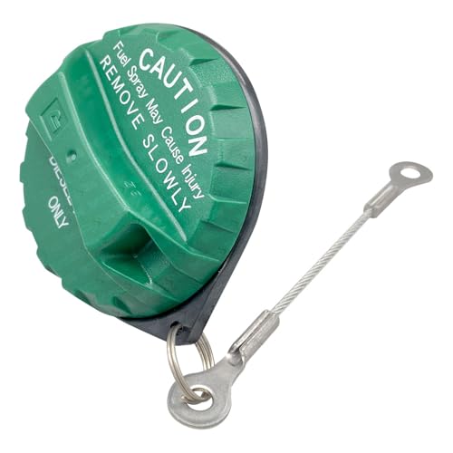 Fuel Tank Filler Cap For ISUZU NPR NPR-HD NQR NRR Reach GMC Chevrolet W3500 W4500 W5500 1995-2021 4BD2 4HE1 4HK1 4JJ1 Diesel Engine 8972187020 2902080000 Green Stainless lanyard [Exc. Fuel Tank125L]