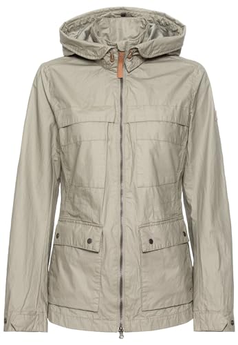 camel active Damen Leichte Jacke aus Reiner Baumwolle im Vintage Look Salbei, womenswear-44