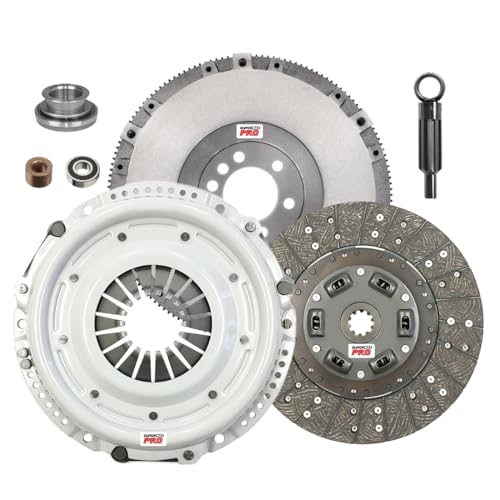 ClutchMaxPRO Heavy Duty 10.4" OEM Clutch Kit with Flywheel Compatible with 1964-1981 Chevy Blazer C10 C20 G10 G20 K10 K20 Camaro Chevelle GMC C15 C25 G15 Pontiac Firebird GTO (CP04021HD-FW167938-CK)