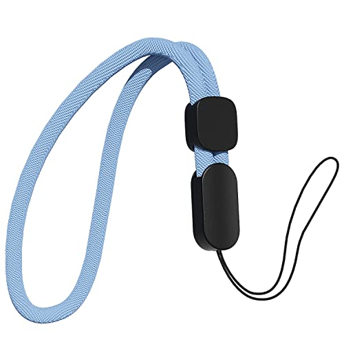 oakxco Lanyard Compatible with Airpods Pro 2 Loop Adjustable Hand Wrist Nylon Strap Lanyard for Cell Phone/Camera/Switch/iPods Pro 2nd/Airpods 1/2nd/3rd/Pro Case Light Blue