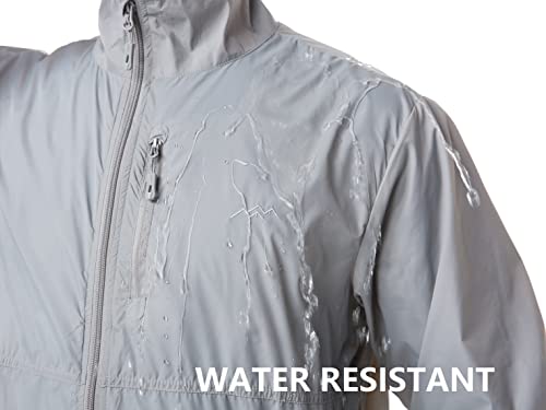 Image of Mens Windbreaker Jackets Lightweight Packable Jacket,Windproof and Dustproof