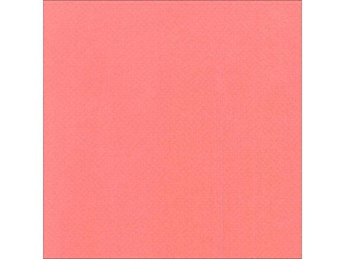 Bazzill Cdstk 12x12 Dotted Swiss Coral Reef