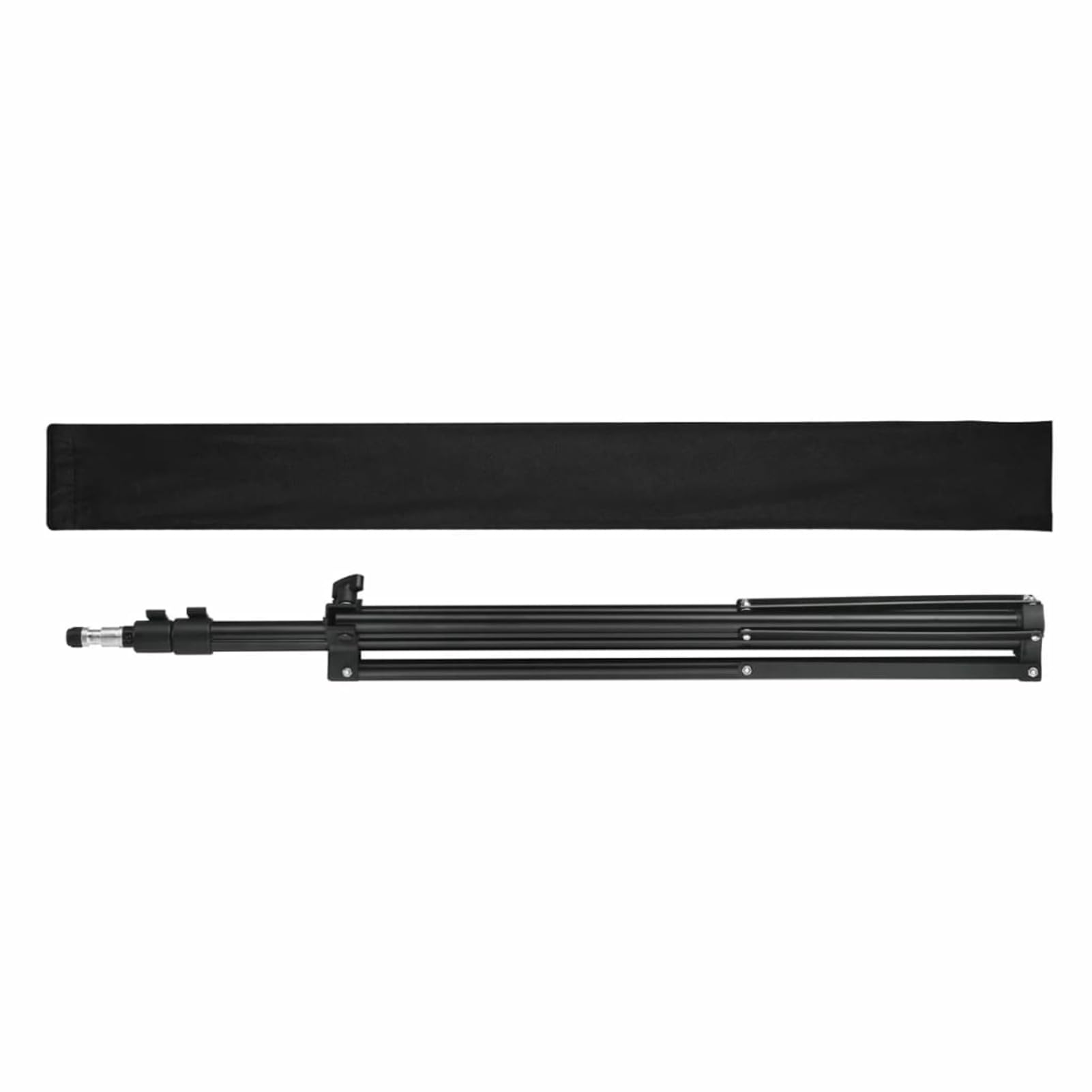 Brokky Stativo Fotografico Regolabile in Altezza 78-210 cm|Supporto per Illuminazione Fotografica in Alluminio per Foto in Studio ed Esterna,Regolabile, Portatile