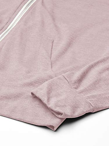 Alternative Men's Zip Hoodie, Eco Rose Quartz, 3X-Large
