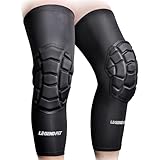 Legendfit Wrestling Long Knee Pads for Kids Youth Adults Padded Compression Leg Sleeves for Basketball Football Volleyball 2 PCS