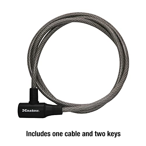 Master Lock 8154Dpf Cable Lock With Key, 1 Pack,Gray #TOP5