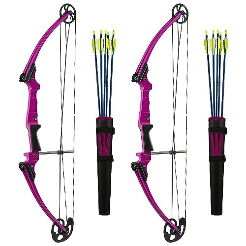 Genesis Archery Compound Bow Archery Kit w/Adjustable Draw Length 15