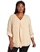 Calvin Klein Women's Plus-Size Ruffled-Front Top