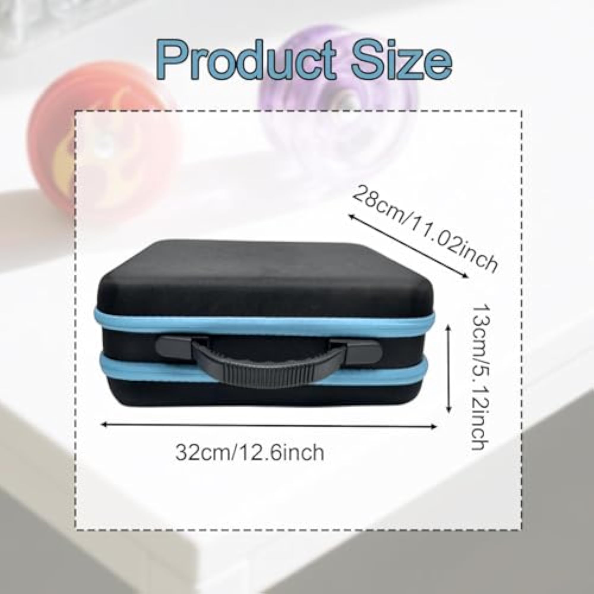 Yo Balls Storage Case Pouch with Double Zippers