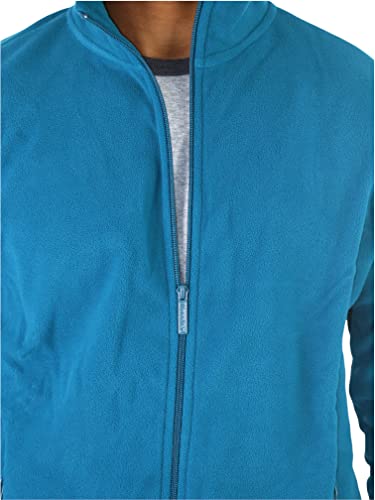 Image of ToBeInStyle Men's Zip Up Long Sleeve High Collar Polar Fleece Jacket