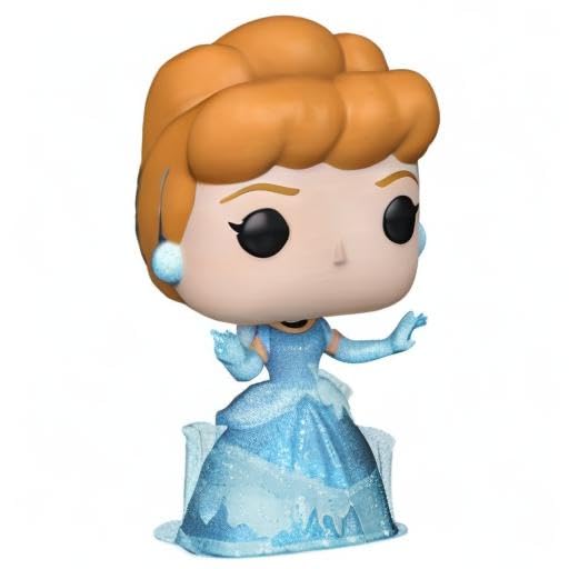 Funko Pop! 71052 Disney Cinderella (1950) 100th Diamond Glitter #1318, Multicolored Glitter - Image 4