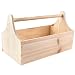 Produktbild Creative Deco Werkzeugkiste Holz | Werkzeugkasten aus Holz | Maße 34 x 18 x 20,5 cm (+/- 0,5 cm) | Werkzeugkoffer leer | Naturbelassene Toolbox mit Griff | Männerhandtasche | Geschenkbox
