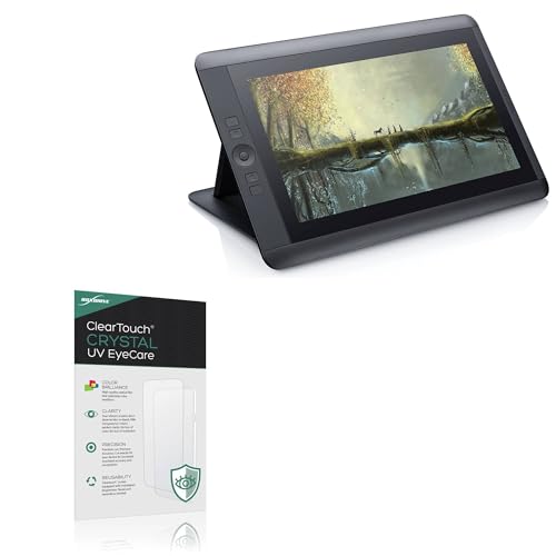 BoxWave Screen Protector Compatible With Wacom Cintiq 13HD Touch DTH-1300 - ClearTouch Crystal Anti-UV EyeCare (2-Pack), Filters out Harmful Blue Light Reduce Fatigue