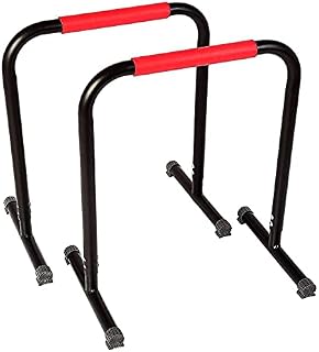 MAXSTRENGTH Pro dip bars for Dips, Leg Lifts, Push Ups Heavy Duty Iron Material training equipment home gym Height 70 cm, Width 60 cm, Foot 42cm User Weight up to 120 kg