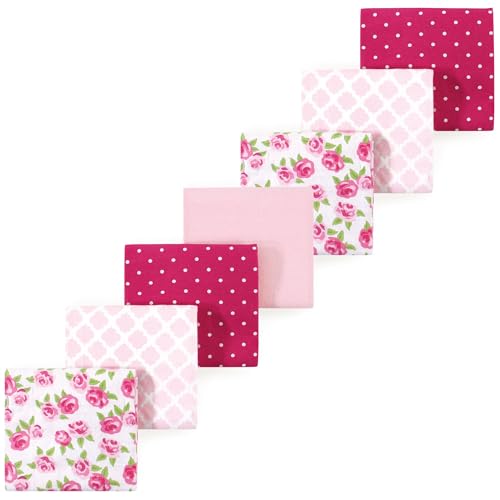 Image of Luvable Friends Little Treasure Flannel Receiving Blankets 7pk