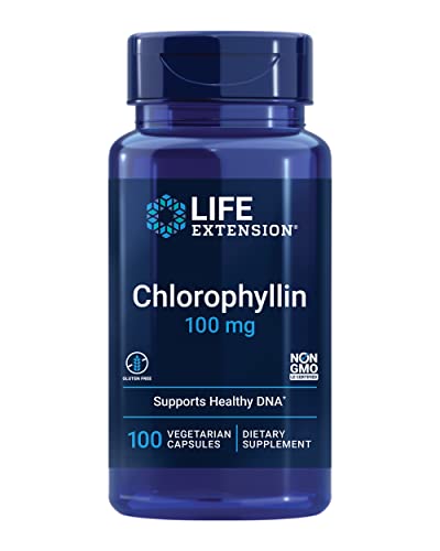 Life Extension Chlorophyllin antioxidant & DNA Health Support Gluten-Free Non-GMO Vegetarian 100 Vegetarian Capsules