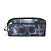 Produktbild Kosmetische Schminktasche Tasche Geldbörse Nebeliger menschlicher Schädel Cool Dark Pencil Case Pen Briefpapier Tasche Tier Reißverschluss für Student Boy Girl