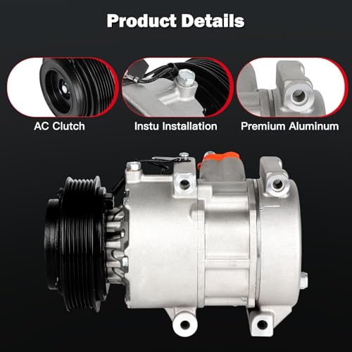 Image of CCIYU AC Compressor w /Clutch for Kia Rondo 2.4L 2007-2012
