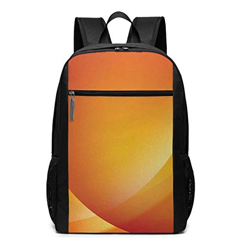 Preisvergleich Produktbild Schulrucksack Orange 306, Schultaschen Teenager Rucksack Schultasche Schulrucksäcke Backpack für Damen Herren Junge Mädchen 15,6 Zoll Notebook