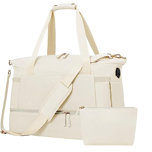 Recopilación de Maleta de viaje - los preferidos. 42 Bolsa para Viaje Mujer, Bolsa de Fitness Impermeable de Gran Capacidad Con Puerto de Carga USB Tipo de Cremallera Diseño Separado en Húmedo y en Seco Bolso Unisex Gimnasio, Vida...
