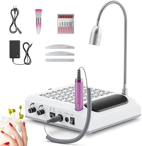 Fresa elettrica unghie 4 in 1 aspiratore 30000 rpm