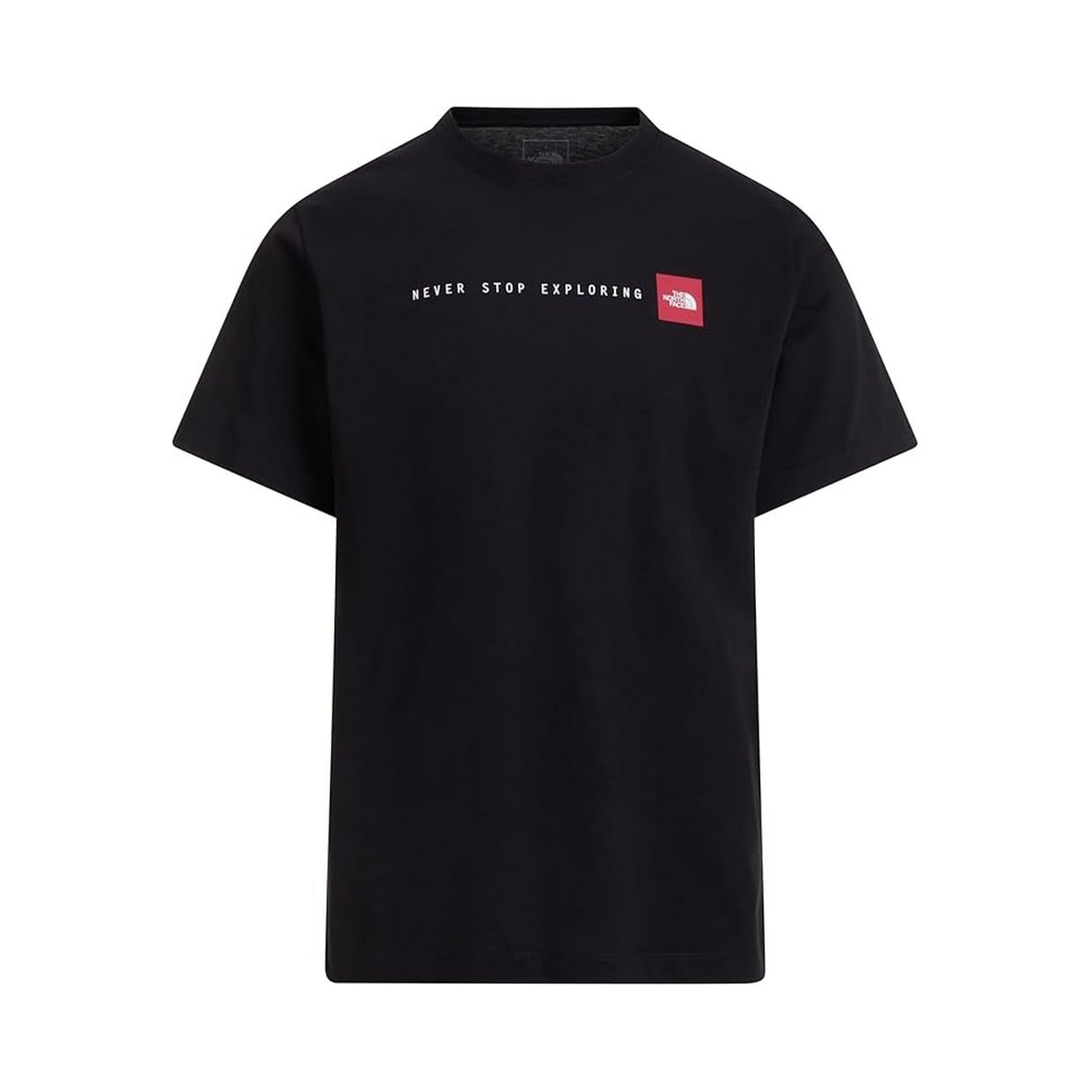 THE NORTH FACE - Męski T-shirt z grafiką o regularnym kroju Never Stop Exploring - TNF BLACK, XL