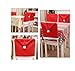 Taoler2014 Santa Claus Hat Chair Covers, 60cm X 50cm Set of 8