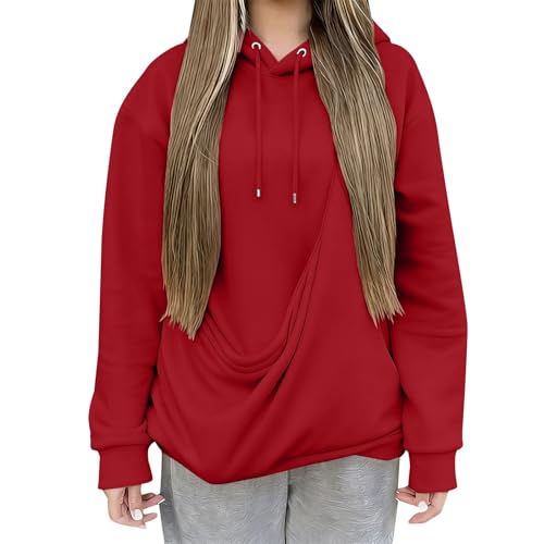 Sweat à capuche avec poche chat cadeau idéal maîtresse rouge - 4