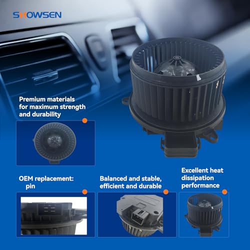 Image of SHOWSEN 700329 Blower Motor Compatible with 2015-2024 Ford F150 /Expedition | with Brushless Motor Compatible with 17-22 F-250 /350 /450 Super Duty, 18-24 Expedition, 18-24 Lincoln Navigator OE# FL3Z19805E