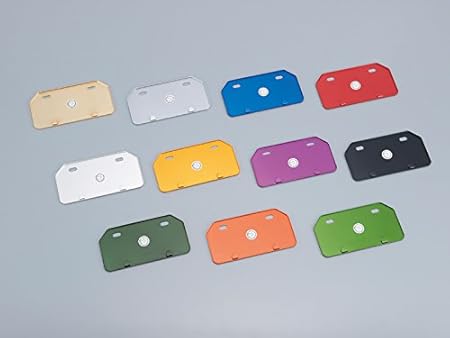 Amazon ポッシュ Posh アルミナンバープレートホルダー 山型 S 50cc 125cc レッド 02 車 バイク 車 バイク