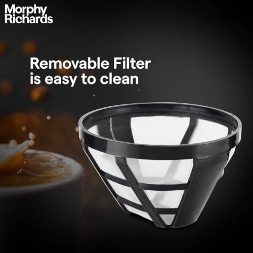 Image of 1000W Drip Coffee Maker Machine | 1.0L (10 Cups) Capacity | 1 Year Warranty | Anti-Drip Function | Transparent Water Level Indicator | LED Power Indicator | Home & Office Use