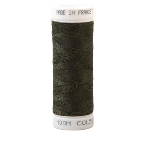 MDC Fil à Coudre Polyester 100m Made in France - Vert Kaki Fonce 561