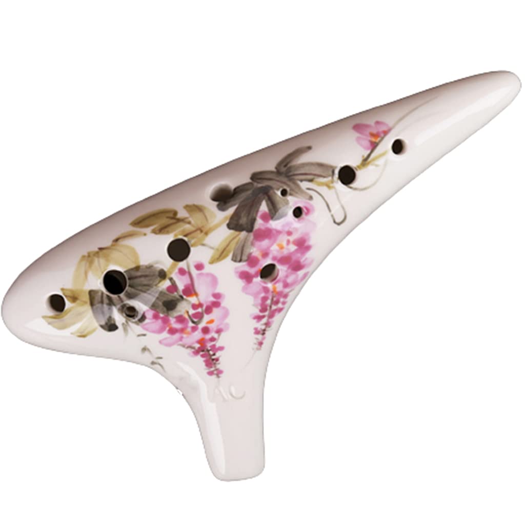 Ocarina Creativa Pintada a Mano de Estilo Submarino, Instrumento de Viento Ocarina Alto C (AC) de 12 Hoyos, Regalos para Estudiantes Principiantes Amantes de la música