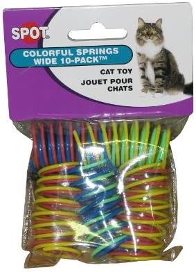 FVLFIL JXYUEWL Spotnips Colorful Springs 10 Pack Cat Toy 3 Pack