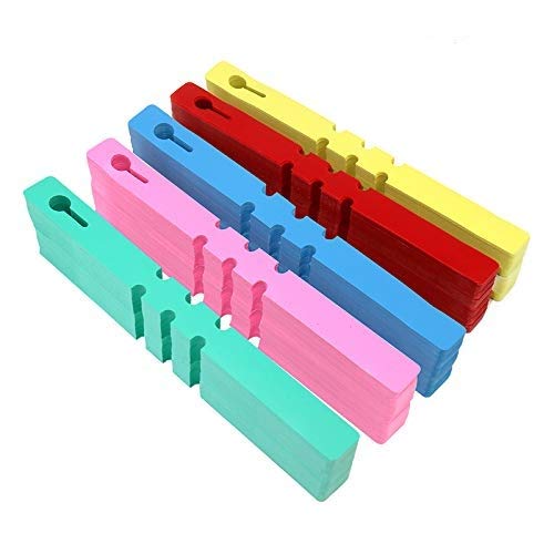 KINGLAKE 1000 Pcs 5 Colors Plastic Plant Hanging Tree Tags Nursery Garden Lables Tags Large Writing Surface,2x20cm(Box of 1000) (B07MMQ4X4Y) Amazon Price History, Amazon Price Tracker