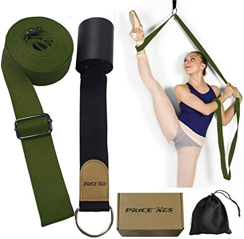 Xemz Leg Stretch Band - Door Flexibility Trainer, Improve Leg Stretching Foot Stretcher Band, Perfect Home Equipment for Ballet Dance, Taekwondo Exercise, Gymnastic Training Stretching Strap