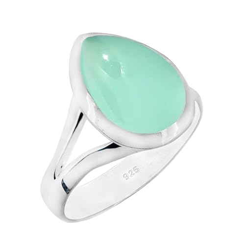 Miniatura 4 de Natural Gemstone Ring  Birthstone Handmade Silver Ring  Pear Shape Gemstone Ring  Sterling Silver 925  Handmade Jewelry (Sunstone, 7)