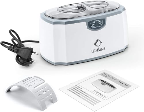 LifeBasis Ultraschallreinigungsgerät 420ml- TESTSIEGER 2025 Brillenreinigungsgerät...