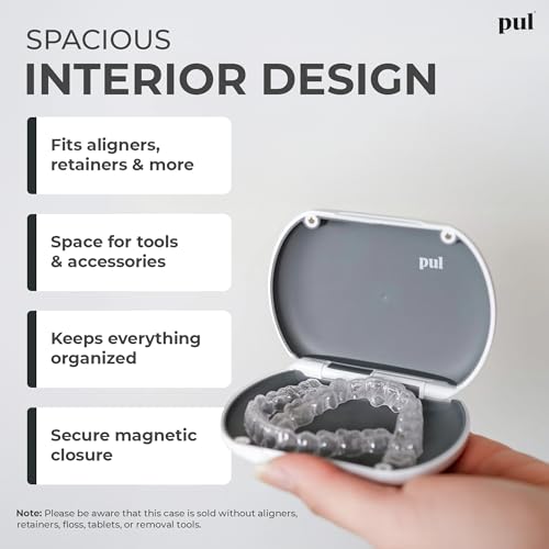 Image of Clear Aligner and Retainer Case by PUL, Purple, S, Modern