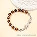 Oneress Tiger Eye Stone Interchangeable Bracelet Unique Double Lobster Claw Adjustable Bracelets, New Year's Gift for Women, Tag Not Included YA5058