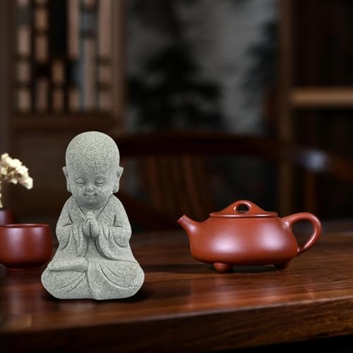 Estatua de Buda para Meditación en Piedra Arenisca miniatura 5