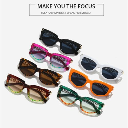 Lunettes de soleil œil de chat polygonales UV400 nuances dégradées uniques