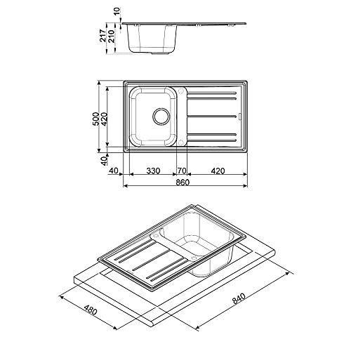 Lavello Smeg LZ861B - 2