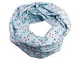 100 % Baumwolle bettina bruder - Damen-Loop Schlauchschal Anker Rettungsringe maritim hellblau weiß rot - 100% Baumwolle