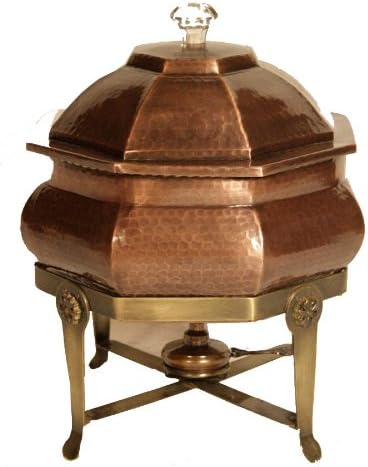 Shastra 6-Quart Octagonal Copper Chafing Dish