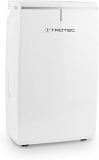 TROTEC Komfortowy osuszacz powietrza TTK 53 E (maks. 16 l/dzień), 2 poziomy nawiewu, kolorowe oświetlenie LED, odpowiedni do pomieszczeń do 78 m³/31 m²