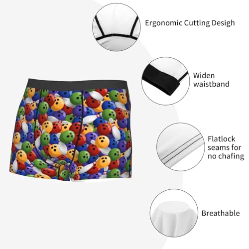 Bowling Colorful Mens Underwear Boxer Briefs For Men’s -4