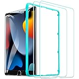 ESR 2 Stück Display Schutzfolie kompatibel mit iPad 9. Generation 2021/iPad 8. Generation 2020/iPad 7. Generation 2019, kratzresistenter 9H HD klarer Displayschutz, enthält Positionierhilfe
